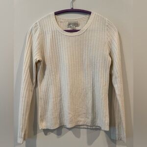 Casual Corner White Knit Sweater Women’s S